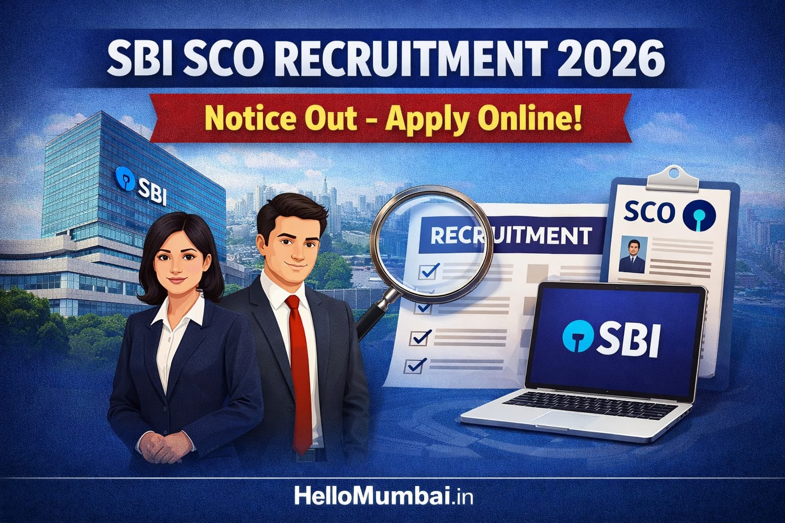 SBI SCO Recruitment 2026: Notification Released for 116 Specialist Cadre Officer Posts, Apply Online