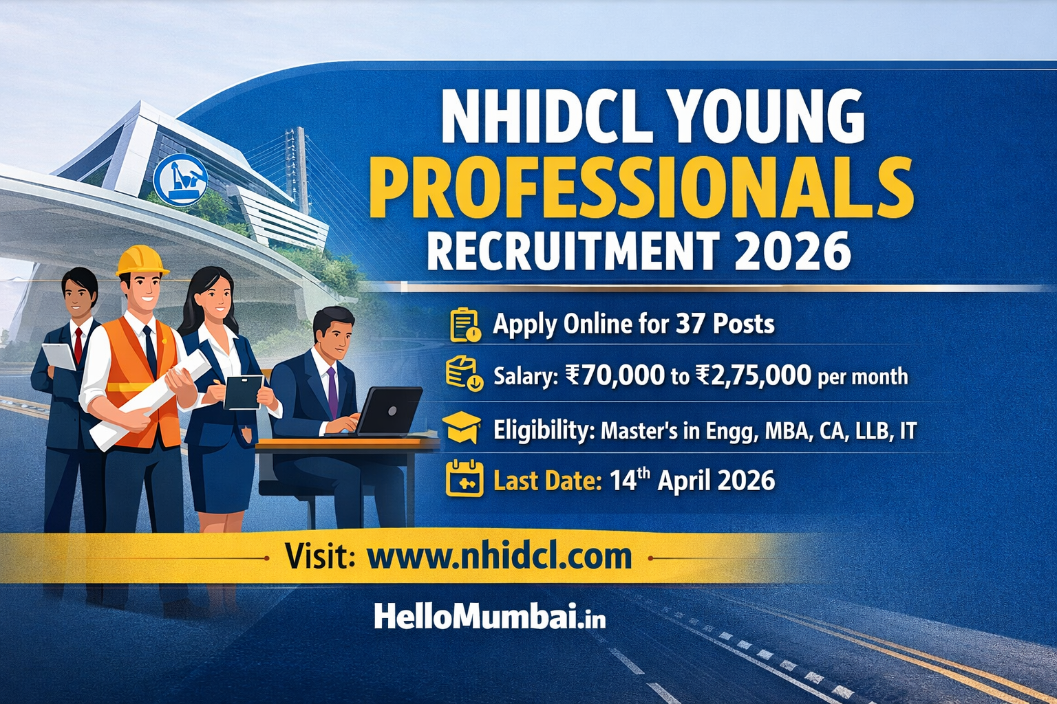 NHIDCL Young Professionals Recruitment 2026