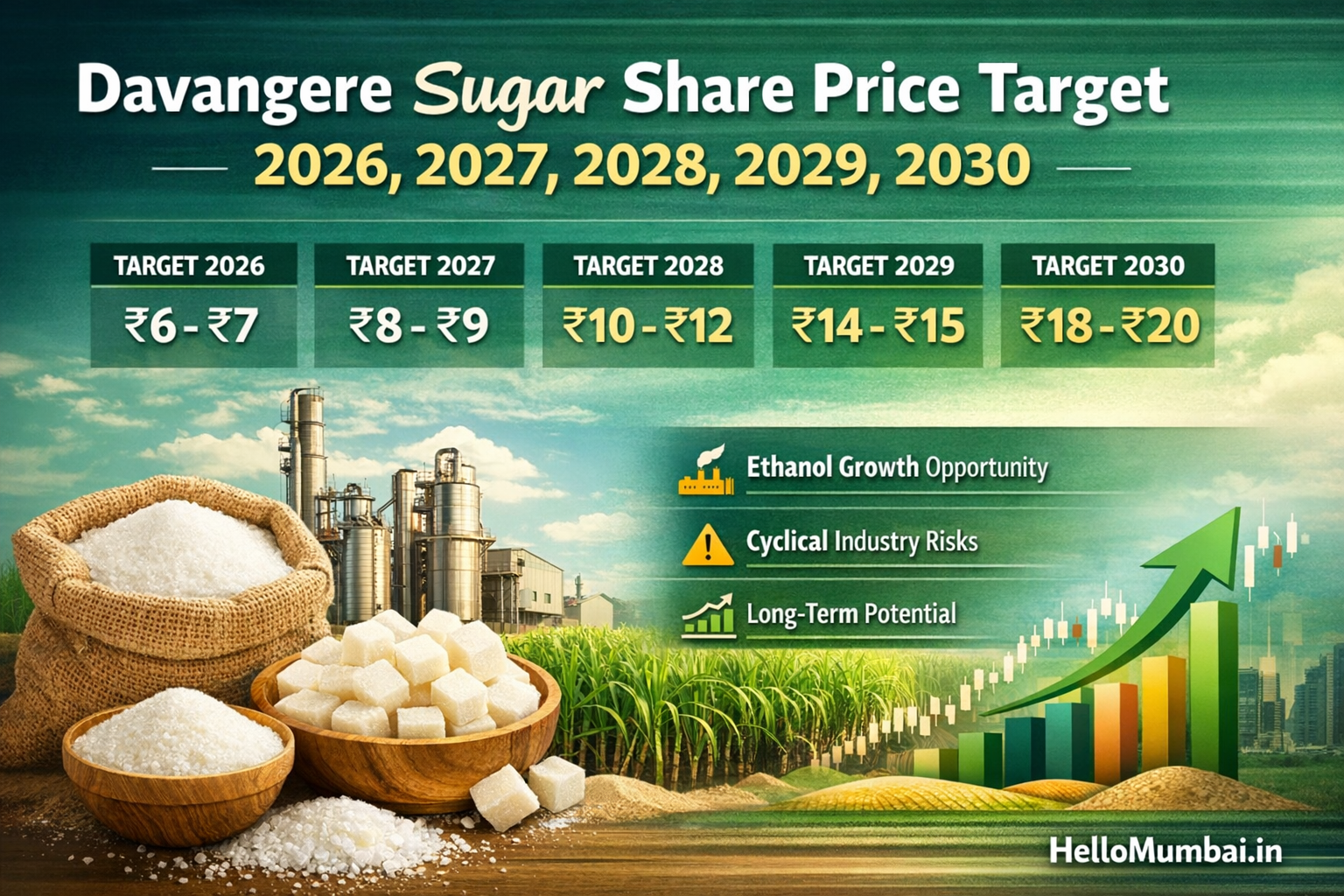 Davangere Sugar Share Price Target (2026–2030)