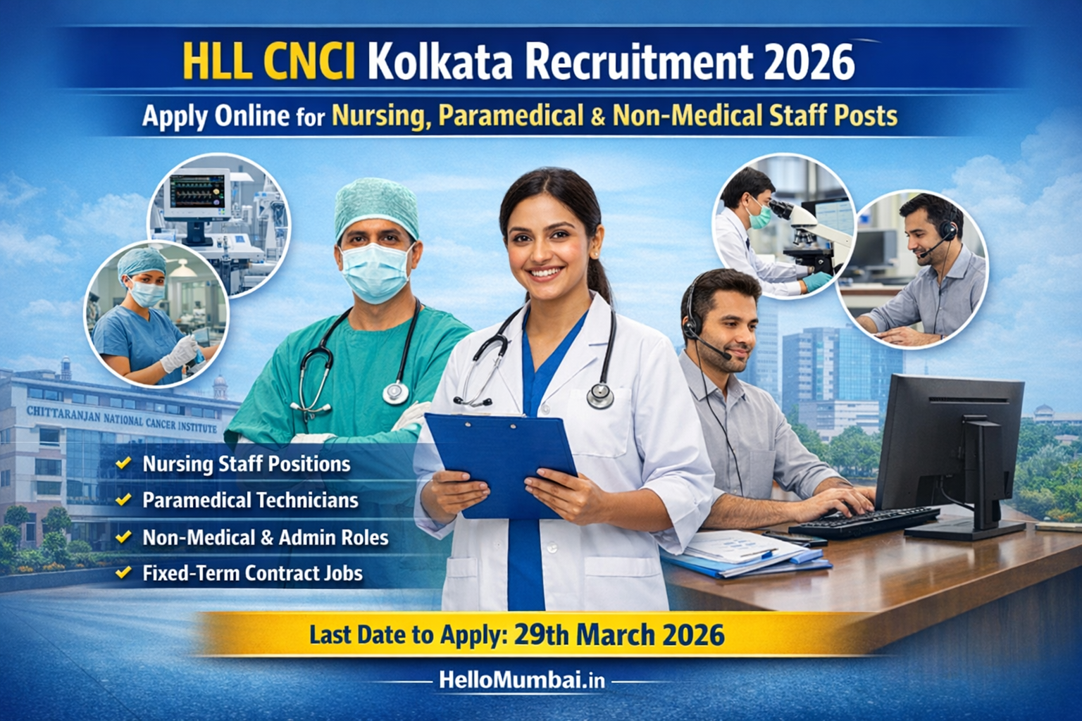 HLL CNCI Kolkata Recruitment 2026