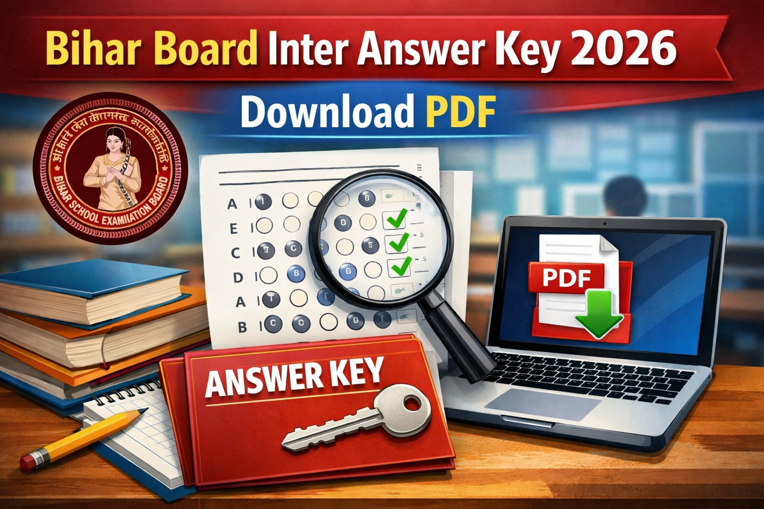 Bihar Board Inter Answer Key 2026 – Download PDF