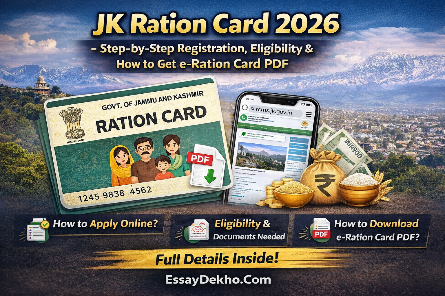 JK Ration Card 2026 – Step-by-Step Registration
